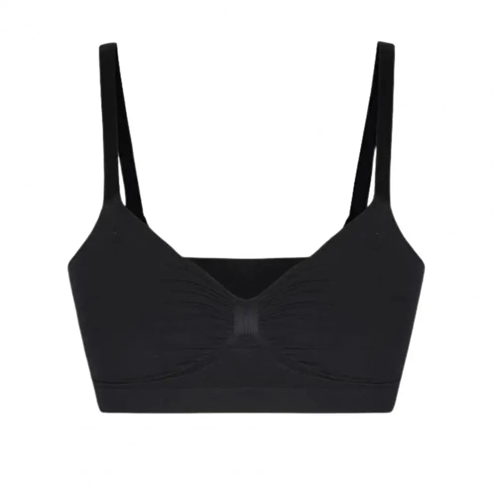 Sports Bras for Women Wireless Soft Workout Bra Full Coverage Push Up Bralettes Seamless Crop Cami Bra for Yoga