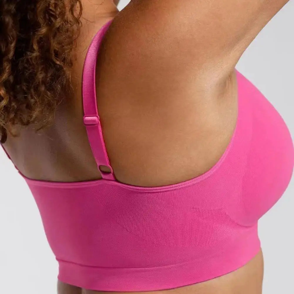 Sports Bras for Women Wireless Soft Workout Bra Full Coverage Push Up Bralettes Seamless Crop Cami Bra for Yoga