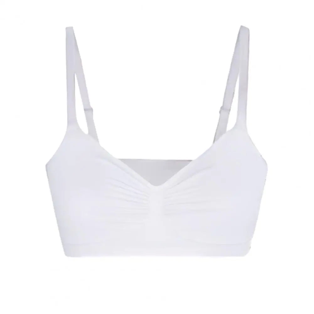 Sports Bras for Women Wireless Soft Workout Bra Full Coverage Push Up Bralettes Seamless Crop Cami Bra for Yoga