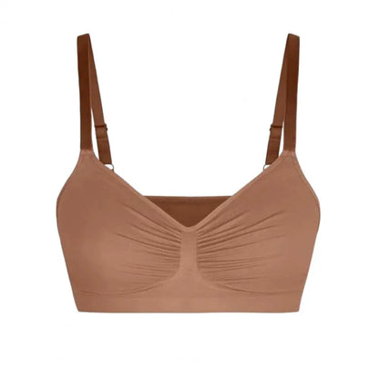Sports Bras for Women Wireless Soft Workout Bra Full Coverage Push Up Bralettes Seamless Crop Cami Bra for Yoga